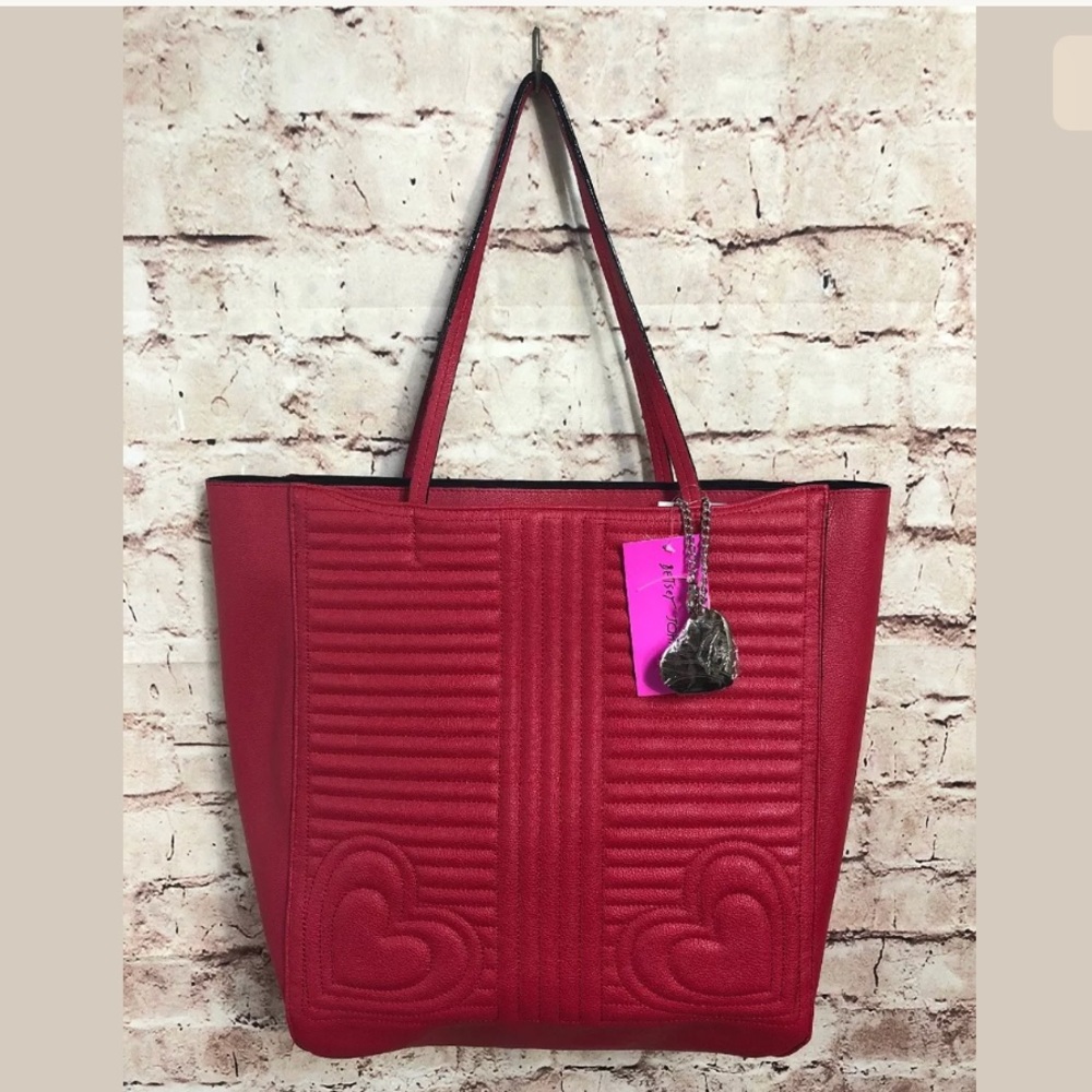 Betsey Johnson Quilted Heart Tote  Valentine’s Day